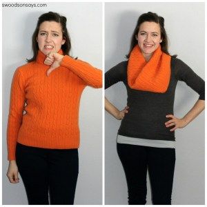 recycle sweaters into cowls Upcycle Cashmere Sweater Ideas, Diy Cowl, Cashmere Sweater Upcycle, How To Upcycle Clothes, Sweater Upcycle, Sweater Tutorial, Winter Diy Crafts, Clothing Upcycle, Diy Sweater