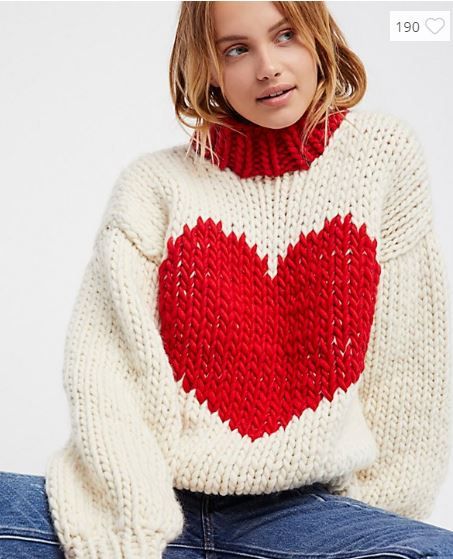 Diy Tricot, Black And White Outfit, Knitted Heart, Turtleneck Sweaters, Crochet Clothes For Women, Heart Sweater, Thick Sweaters, Colored Hair, Sweater Crochet Pattern