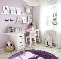 Livs room Purple Room For Girls Bedrooms, Purple Room Ideas Kids, Kids Purple Room, Purple Girls Room Ideas, Toddler Girl Bedroom Purple, Purple Kids Room Ideas, Girls Room Ideas Purple, Purple Toddler Girl Room, Purple Girls Bedroom Ideas