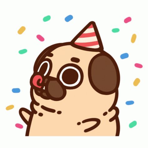 Puglie Puglie Pug GIF - Puglie Pug PugliePug - Discover & Share GIFs Pugs Cute, Pug Kawaii, Happy Birthday Pug, Birthday Pug, Pug Wallpaper, Gifs Cute, Dog Drawing Simple, Pug Cartoon, Happy Birthday Drawings