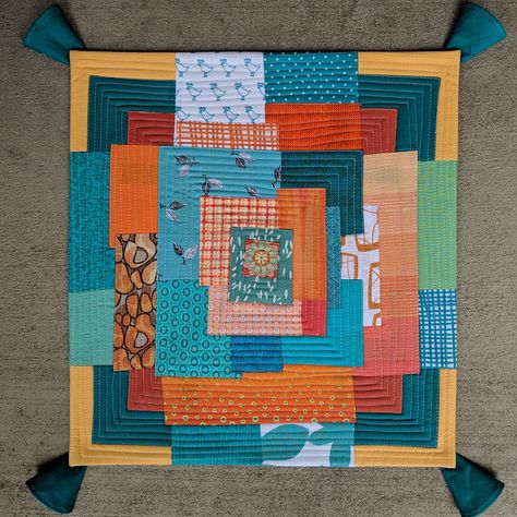 Modern Style Kawandi Mini (17" x 18") made by Mel Beach is inspired by traditional Kawandi quilts seen on display at the International Quilt Study Center & Museum in Lincoln, NE. Beach Quilt, Improv Quilting, African Quilts, Annual Review, Strip Quilts, Quilt Stitching, Scrappy Quilts, Mini Quilts, On My Mind