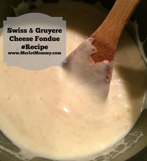 Easy Swiss and Gruyere Cheese Fondue Recipe Cheese Fondue Recipe Easy, Easy Fondue Recipes, Best Cheese Fondue, Easy Cheese Fondue, Cheese Fondue Recipe, Swiss Cheese Fondue, Fondue Dippers, Easy Fondue, Fondue Dinner