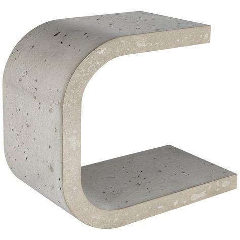 Cement Chair, Jessie Nelson, Concrete Chair, Concrete Side Table, Walnut Table Top, Concrete Furniture, Concrete Table, Square Side Table, Indoor Chairs