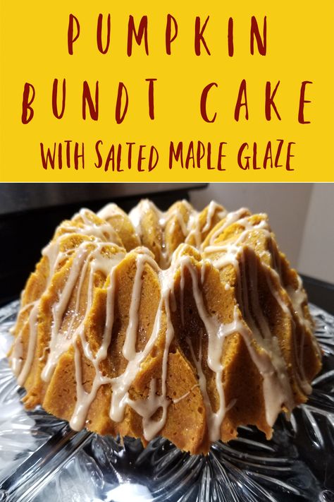 Bundt Cake Glaze Recipe, Maple Glaze Recipe, Harvest Foods, Bundt Cake Glaze, Pumpkin Bundt Cake Recipes, Fall Dessert Recipes Easy, Pumpkin Bundt, Recipe For Fall, Pumpkin Bundt Cake