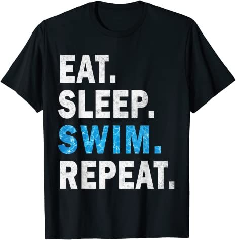 "Eat Sleep Swim Repeat" design graphic featuring a Eat Sleep Swim Repeat with Pool Effect. - for swimmers lover - are you love Swimming? Get this design with Pool Effect for you or your kids or your friends or your family to make them happy. Great idea for anyone who loves Swimming. With a Pool Effect, this Design will remain stylish for many years to come. Swimming Athlete, Swimmers Life, Swim Coach, Swim Gifts, Sports Birthday, Swim Team, Swimmers, Eat Sleep, Gifts Ideas