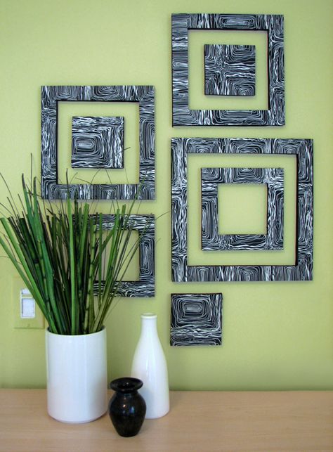 23 More Inspiring DIY Wall Art Ideas Diy Living Room Decor, Diy Wall Art Decor, Living Room Diy, Diy Pattern, Decor Minimalist, Wall Patterns, Diy Wall Art, Diy Wall Decor, Diy Wall