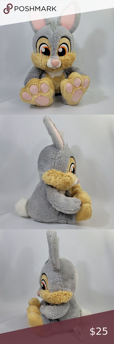 Disney Parks Thumper Rabbit Big Feet Plush Stuffed Animal Toy Stuffie Plushie Thumper Rabbit, Disney Plush, Olaf The Snowman, Disney Parks, Stuffed Animals, Stuffed Animal, Pet Toys, Disney Characters, Toys