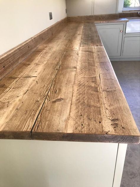 Scaffold Kitchen Worktop, Scaffolding Board Worktop, Scaffolding Board Kitchen Island, Reclaimed Scaffold Boards, Rustic Kitchen Worktops, Reclaimed Barn Wood Countertops, Diy Pallet Countertops, Scaffold Board Kitchen Worktop, Reclaimed Wood Kitchen Countertops