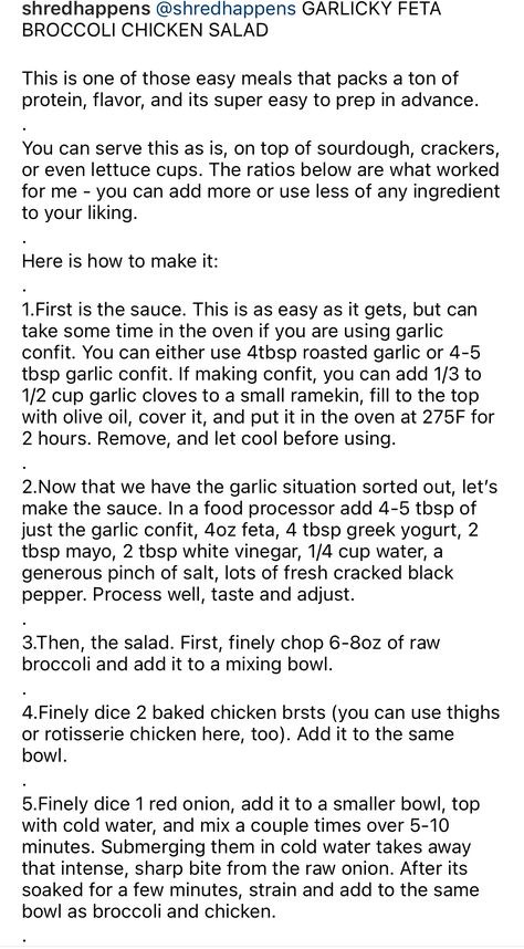 Garlicky Feta Chicken Broccoli Salad Feta Broccoli Chicken Salad, Broccoli Chicken Feta Salad, Shred Happens Garlicky Feta Broccoli Chicken Salad, Garlic Feta Broccoli Chicken Salad, Garlicky Feta Broccoli Chicken Salad, Broccoli Chicken Salad, Shred Recipes, Feta Salad Recipe, Garlic Broccoli