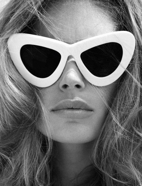 Woman With Sunglasses, White Sunglasses, Long Hair, A Woman, Sunglasses, Hair, White