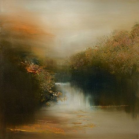 Maurice Sapiro, Wild Landscape, Cold Wax Painting, Landscapes Abstract, River Painting, Lazy River, Pastel Paintings, Abstract Landscapes, Abstract Art On Canvas