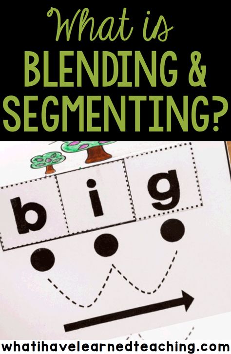 Why do we teach students to blend and segment words? Blending and segmenting are foundational reading skills for every child. How do you teach blending and segmenting? Continue reading --> Segmenting Words, Reading Recovery, Phonemic Awareness Activities, What I Have Learned, Foundational Skills, Teaching Phonics, Phonics Worksheets, Elementary Reading, Reading Intervention