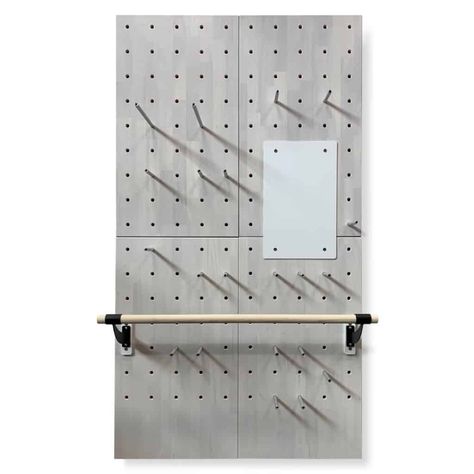 myWall_Gym2_white Peg Wall, Wall Panel System, Workout Room Home, Magnetic Whiteboard, Library Architecture, White Wash Finish, Magnetic White Board, French Cleat, Panel Systems