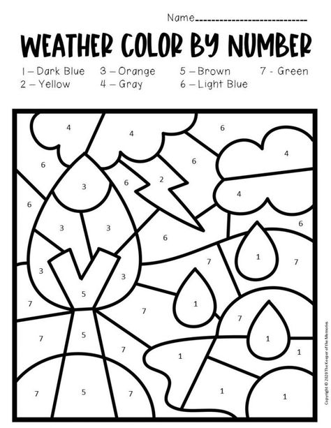 Color by Number Weather Preschool Worksheets Thunderstorm Tornado Craft, One Punch Man Wallpapers, Tornado Gif, Weather Activities Preschool, Weather Activities For Kids, Seasons Preschool, Weather Worksheets, Preschool Weather, Weather Crafts