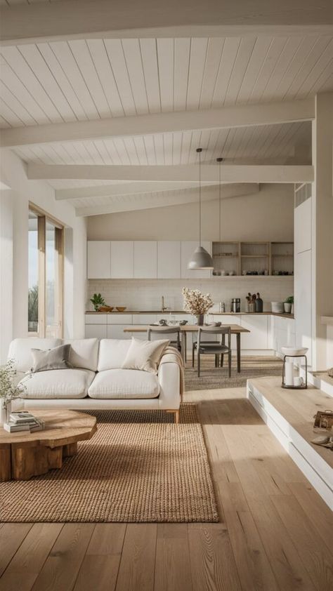 Modern Scandinavian Farmhouse, Minimalist Modern Farmhouse, Modern Farmhouse Interior, Minimalist Decor Ideas, Scandinavian Farmhouse, Minimalist Farmhouse, Starting Fresh, Neutral Color Palette, Soft Minimalism