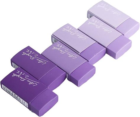 Amazon.com : 12Pcs24Pcs36Pcs Cute Rubber Erasers Gradient Color Kawaii Erasers Pencil Eraser for Kids Drawing Writing Aesthetic Jelly Erasers Office School Supplies Students Artist Erasers (Purple, 12Pcs) : Office Products Purple Stationary, Kawaii Erasers, Cute Erasers, School Wishlist, Writing Aesthetic, Violet Aesthetic, Drawing Writing, Pencil Eraser, Cute School Supplies