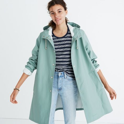 Stutterheim® Mosebacke Raincoat Stutterheim Raincoat, Cute Raincoats, Raincoat Outfit, Blue Raincoat, Coat Street Style, Raincoat Jacket, Coat Outfit, Rain Gear, Raincoats For Women