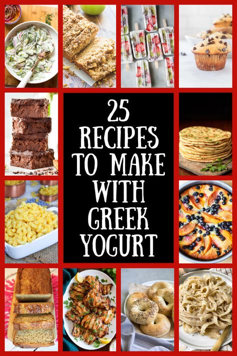 25 Recipes to Make with Greek Yogurt Yogurt Recipes Dinner, Greek Yoghurt Recipes, Plain Yogurt Recipes, Yogurt Recipes Breakfast, Plain Greek Yogurt Recipes, Greek Yogurt Recipes Dessert, Greek Yogurt Recipes Healthy, Vanilla Yogurt Recipes, Yogurt Dessert Recipes