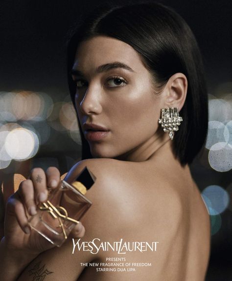 Dua Lipa Yves Saint Laurent Libre Fragrance Campaign | Fashion Gone Rogue Lipstick Commercial Photography, Parfume Photoshoot Ideas, Perfume Campaign, Saint Laurent Libre, Ysl Perfume, Koleksi Parfum, Beauty Campaign, Fragrance Campaign, Fragrance Ad