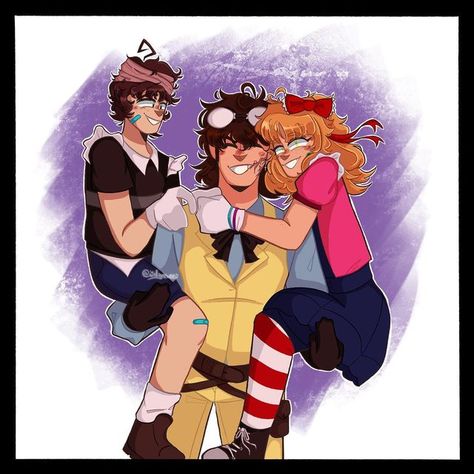 Afton Kids Fanart, Afton Family Fanart, Afton Siblings, Fnaf Crafts, Adoptable Oc, Deserve To Be Happy, Elizabeth Afton, Aphmau Characters, Fnaf 2