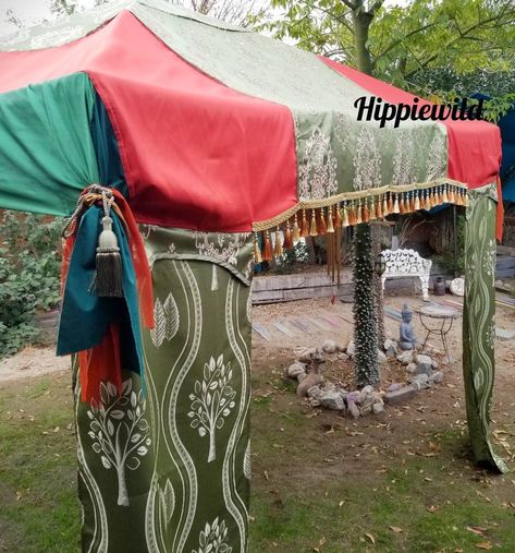 "Renaissance Vendor Canopy Tent Cover 10 x 10 Canopy Cover only Renaissance/Medieval Made To Order Ships in 2 weeks..will be as very similar as pictured **this is a medium weight cover created with mostly a light polyester material which could take a light rain..its not an all weather cover..meant for temporary decorative purposes only..can be easily slipped on and off..goes over your regular canopy cover..other people have talked about waterproofing spray..I dont have experience with that. plea Festival Vendor, Tent Festival, Medieval Tent, Market Tent, Festival Tent, Medieval Fair, Festival Booth, Craft Booth Display, Diy Tent