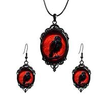 Gothic Mystery, Vampire Earrings, Earrings Punk, Raven Necklace, Tree Of Life Earrings, Witch Earrings, Cameo Earrings, Gothic Earrings, Witch Jewelry