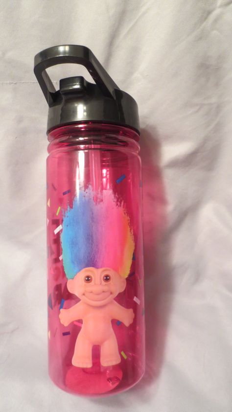 water bottle Weird Water Bottles, Funny Water Bottle, Troll Dolls, Cute Crafts, Reusable Water Bottle, Water Bottles, Back To School, Water Bottle, Dolls