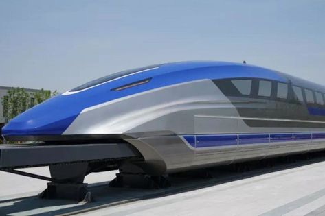 China unveils prototype maglev train with max speed of 373 mph - The Verge Maglev Train, Future Transportation, High Speed Rail, Magnetic Levitation, New China, Speed Training, Rolling Stock, Chengdu, Transportation Design