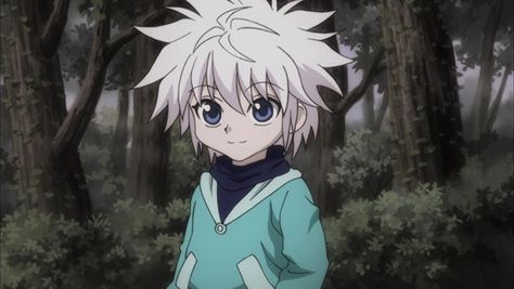 Even baby killua be more fashionable den u Killua Zoldyck, Hunter X Hunter, An Anime, White Hair, Anime Character, Twitter, Hair, Anime, Blue