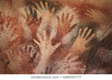 Cave Painting Images, Stock Photos & Vectors | Shutterstock Prehistoric Painting, Prehistoric Cave Paintings, Paleolithic Art, Cave Drawings, Prehistoric Art, Painting Tattoo, Cave Paintings, Stone Age, Stencil Painting