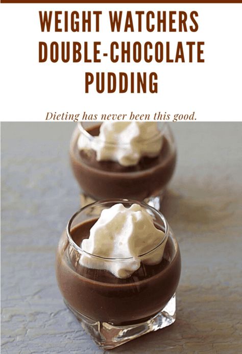 15 Weight Watcher Recipes for a New Year Ww Deserts, Weight Watcher Desserts, Ww Meals, Smart Points Recipes, Chocolate Pudding Recipes, Weight Watchers Snacks, Weight Watchers Smart Points, Easy Diet Plan, Points Recipes