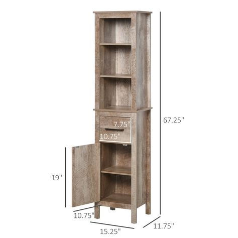 Tall Cabinet With Doors, Narrow Bathroom Cabinet, Slim Bathroom Cabinet, Wooden Bathroom Storage, Slim Bathroom Storage Cabinet, Freestanding Bathroom Storage, Tall Bathroom Storage Cabinet, Tall Bathroom Storage, Armoire D'angle