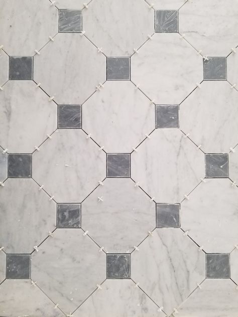 Victorian Tile Floor Bathroom, Flower Marble Mosaic Tile, American Olean Tile, Classic Tile Floor Bathroom, Concrete With Brick Inlay, Victorian Tile Kitchen Floor, Cottage Style Tile Floors, French Tile Bathroom, Classic Tile Floor Kitchen