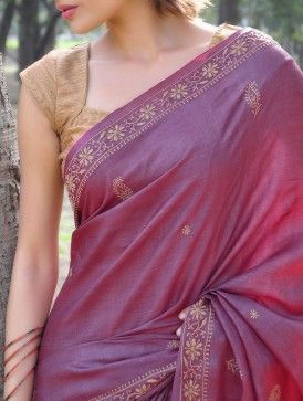 Purple Silk Saree Simple Saree Look For Wedding, Pattu Sari Blouse Designs Latest, Purple Silk Saree, Bride And Mother, Onion Pink, Groom Fashion, Latest Model Blouse Designs, Sari Blouse Designs, Indian Saree Blouses Designs