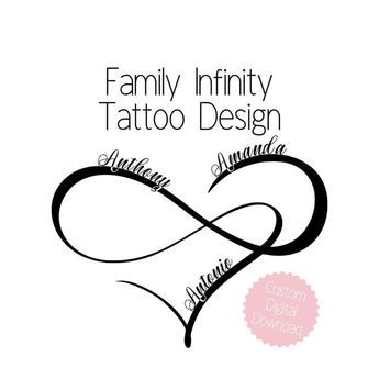 5 Name Tattoos For Women, Infinity Tattoo With 3 Names, Love You To Infinity And Beyond Tattoo, Tattoo For Family Of 4, Family Wrist Tattoos For Women, Heart Infinity Tattoo With Names, Mother Of 3 Tattoo Ideas With Names, Mom Of Four Tattoo, Grandson Tattoo Ideas For Grandma