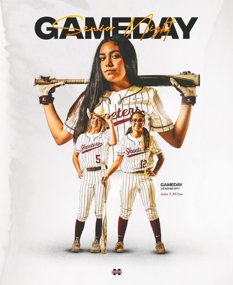 Softball Gameday Graphics, Softball Graphic Design, Lady Hawk, Baseball Poses, Gameday Graphics, Sports Team Photography, Softball Posters, Sports Banners, Hope College