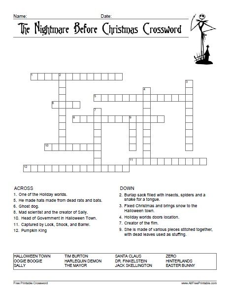 I want to be able to do trivia about the nightmare before Christmas Nightmare Before Christmas Scavenger Hunt, Nightmare Before Christmas Party Games, Nightmare Before Christmas Party Activities, Nightmare Before Christmas Activities, Nightmare Before Christmas Coloring Page, Nightmare Before Christmas Birthday Kids Games, The Night Before Christmas Activities, Holiday Crossword Puzzle Free Printable, Nightmare Before Christmas Games