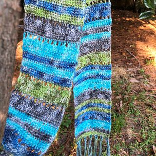 Bizzy Crochet: Sampler Scarf Crochet Stitch Sampler, Crochet Sampler, Stitch Sampler, Prayer Shawl, Shell Stitch, Shawl Patterns, Latch Hook, Shawl Crochet Pattern, Blue Jay