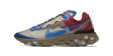 UNDERCOVER x Nike React Element 87 Official Imagery Has Arrived Nike Undercover, Nike React Element 87, Sneaker Bar, Nike React, Nike Air Max Plus, Nike Lebron, Mens Accessories Fashion, Black White Fashion, Sneaker Collection