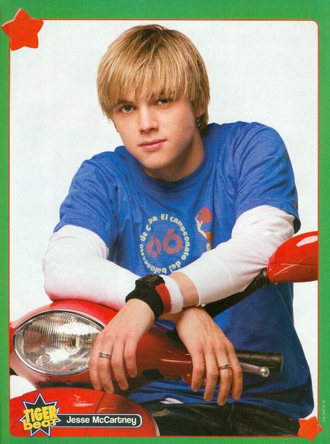 Jesse McCartney 2005 Tiger Beat Magazine Pinup. Photo by Joey Terrill. Photo Producer/Editor: Michael Matson. Jessie Mccartney, Tiger Beat Magazine, 2000s Posters, Decades Fashion, Jesse Mccartney, Right In The Childhood, Tiger Beat, Baby Spice, Memory Album