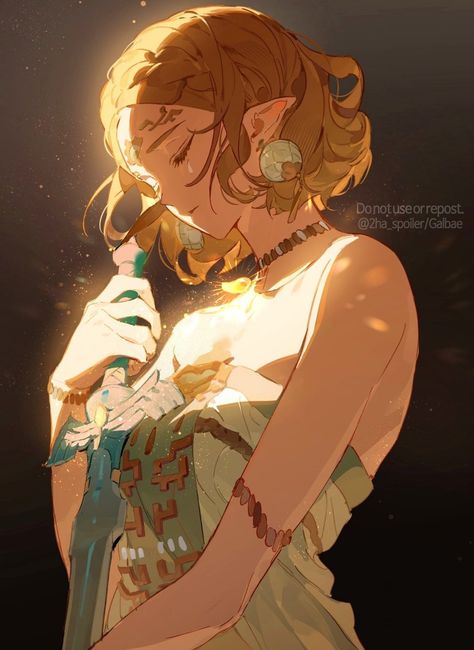 Zelda Totk Fan Art, Zelda Artwork Breath Of The Wild, Botw Teba Fanart, Beautiful Zelda Art, Princess Zelda Fanart Breath Of The Wild, Zelda Drawing, Zelda Tattoo, Princesa Zelda, Childhood Characters