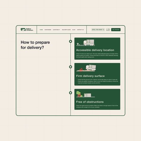 Check out oue new process layout. We want to present How to delivery section. Web Development Projects, Shipping Containers, User Interface Design, Interface Design, Shipping Container, Web Design Inspiration, Storage Container, User Interface, Weather Conditions