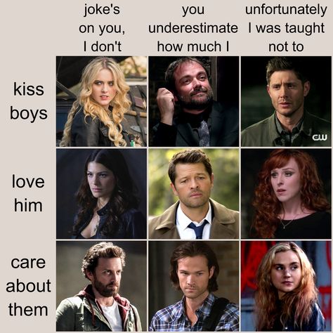 Claire Novak, Crowley, Dean Winchester, Ruby, Castiel, Rowena, Chuck, Sam Winchester, Meg Masters Supernatural Crowley Memes, Castiel X Crowley, Crowley X Dean Fanart, Rowena And Crowley, Dean Winchester Beard, Dean X Crowley, Rowena Supernatural Fanart, Dean Winchester X Castiel, Sam And Dean Winchester Fanart