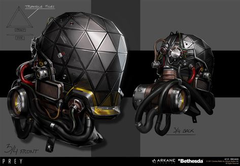 ArtStation - PREY - Space helmet, Fred Augis Prey Aesthetic, Sci-fi Helmet, Space Helmet, Futuristic Helmet, Helmet Concept, Helmet Armor, Sci Fi Props, Sci Fi Design, Sci-fi Armor