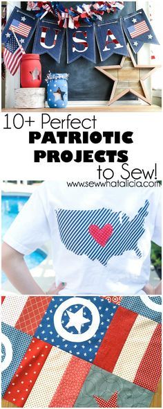 Patriotic Sewing, Fourth Of July Crafts For Kids, Patriotic Projects, Americana Crafts, Handmade Holiday Gifts, July Ideas, Summer Sewing, Patriotic Crafts, Family Ideas