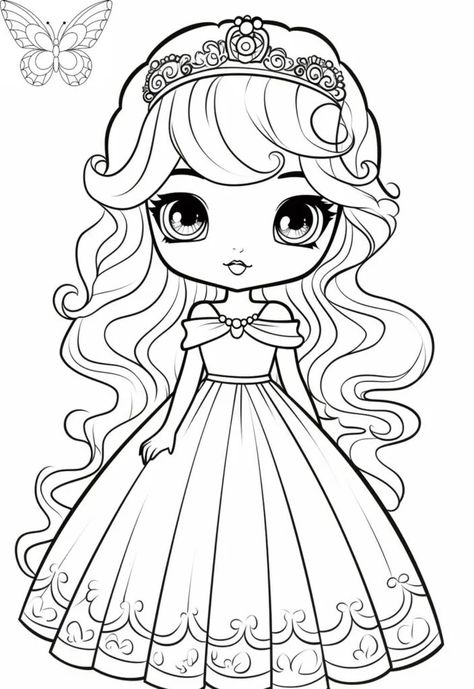 Dibujos de princesas para colorear 👸🏻 - PEPE.LT Princess Drawing For Kids, Princess Coloring Pages, Princess Drawings, Princesa Disney, Drawing For Kids, Coloring Pages, Hello Kitty, I Hope, Kitty