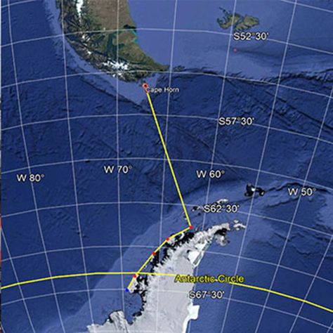 Impossible_map_ARTICLE_Drake_Passage Drake Passage, Southern Ocean, Guinness World Records, Event Organiser, Mad Dog, Open Water, Jack Frost, World Records, Guinness