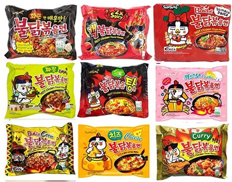 Ramen Healthy, Samyang Ramen, Korean Instant Noodles, Buldak Ramen, Hot Ramen, Hot Chicken Flavor Ramen, Ramen Flavors, Korean Noodles, Mie Goreng