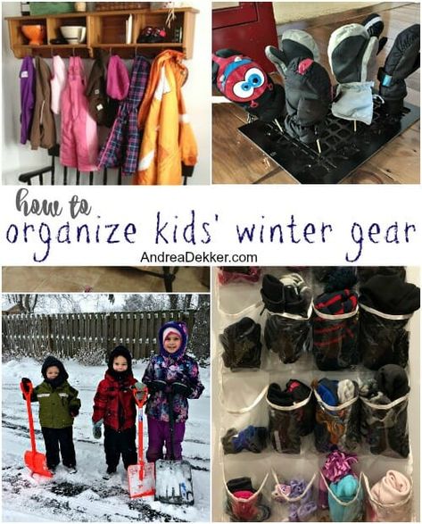 Winter Wear Storage Ideas, Snow Clothes Storage, Winter Gear Organization Entryway, Snow Clothes Organization, Winter Hats And Gloves Organization, Snow Gear Organization, Organizing Winter Hats And Gloves, Winter Organization Ideas, Winter Accessories Organization