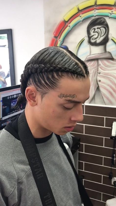 Central Cee With Braids, Central Cee Braids, Centre Cee, Braids With Fade, Cornrow Hairstyles For Men, Mens Haircuts Short Hair, Undercut Long Hair, Shaving Tips, Central Cee